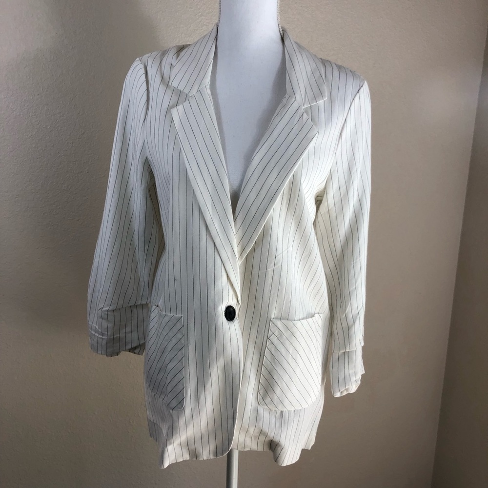 BOGO New Anthropologie DREW Linen Blazer
